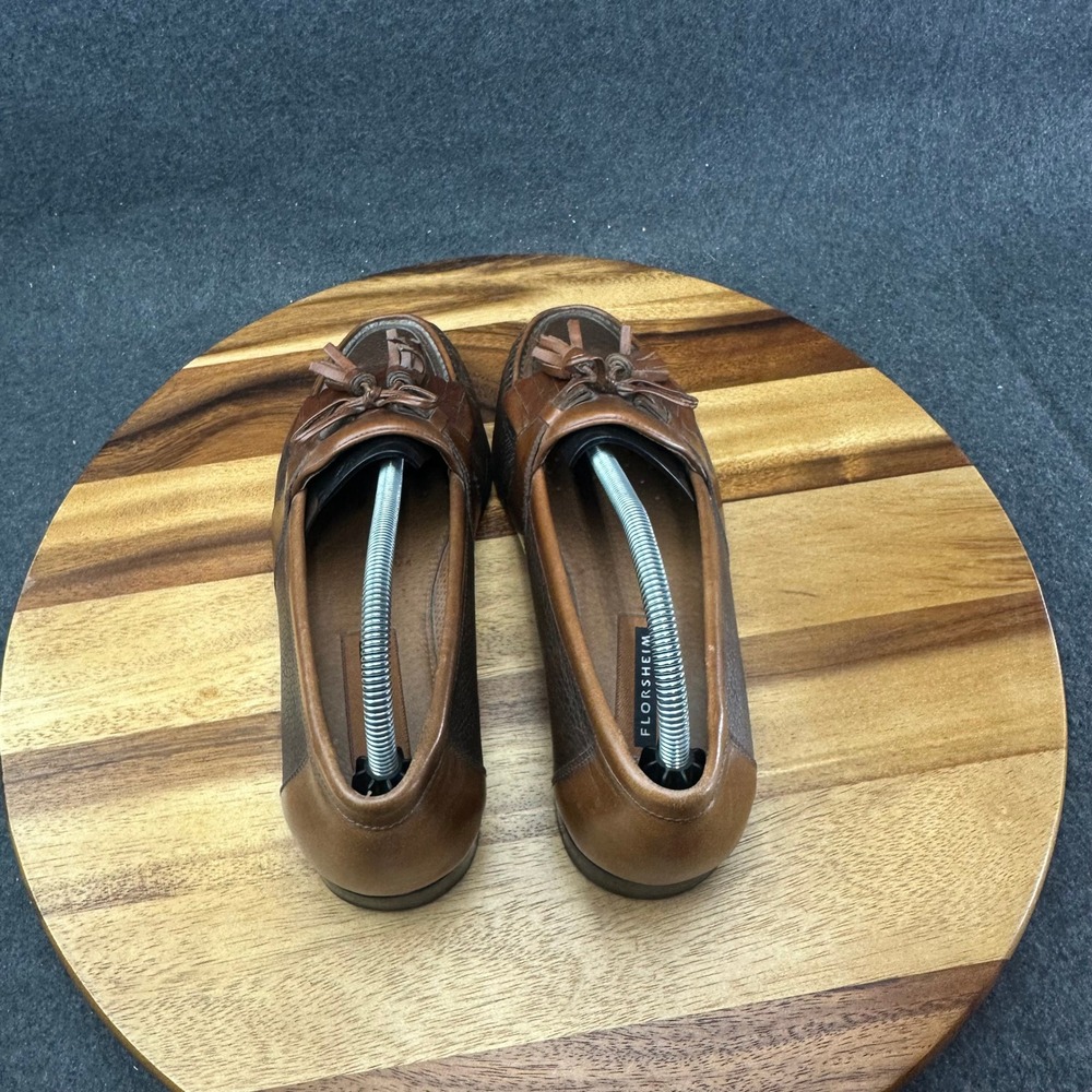 Florsheim Leather Tassel Loafer Two Tone Brown Men's Size 9D 30203 - Picture 8 of 13